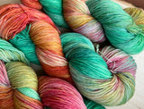 Wildflowers Hand Dyed Yarn: Worsted