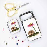 Hedgehog Stitch Marker Tin: Large (slide style)