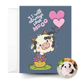 Love Card & Cow Crochet Pattern: Greeting Card & Pattern