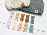 Made With Love | Fold Over Tags Faux Leather: Pastel Variety Pack