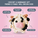 Love Card & Cow Crochet Pattern: Greeting Card & Pattern