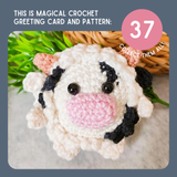 Love Card & Cow Crochet Pattern: Greeting Card & Pattern