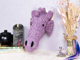 Mini Dragon Head Knitting Kit: Red / Don't include 5mm (US 8) needles / Include knitting pattern