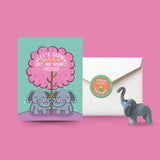 Love Card & Elephant Crochet Pattern: Greeting Card & Crochet Pattern
