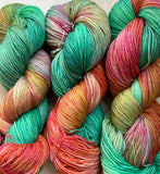 Wildflowers Hand Dyed Yarn: Worsted