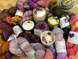 Floral and Crystal Candles, by Earth House