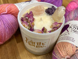Floral and Crystal Candles, by Earth House