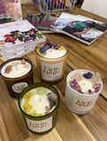 Floral and Crystal Candles, by Earth House
