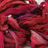 Reclaimed and dyed Sari Ribbon, Fair Trade Yarn Collection