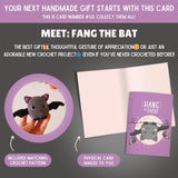 Everyday Card & Bat Crochet Pattern: Greeting Card & Crochet Pattern