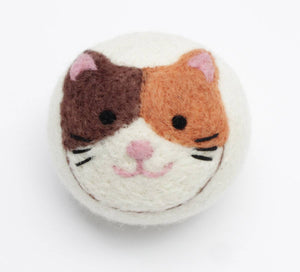 Cats - Eco Wool Dryer Balls Fair-Trade: Calico Cat