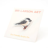 Chickadee Eco-friendly Acrylic Pin