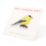 Goldfinch Eco-friendly Acrylic Pin
