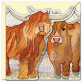 Highland Coos, Two Fold Card