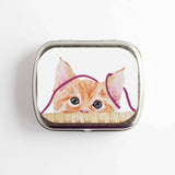 Kitten Stitch Marker Storage Tin: Large (slide style)