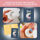 Love Card & Moon Crochet Pattern: Greeting Card & Digital Pattern