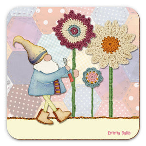 Crochet Gnome Coaster