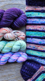 Striped Socks Knitting Kit: Cinnamint