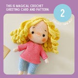 Birthday Card & Lily Doll Crochet Pattern: Greeting Card & Pattern