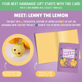 Friendship Card & Lemon Crochet Pattern: Greeting Card & Crochet Pattern