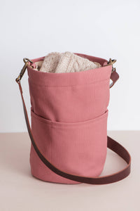 Canvas bucket bag: Olive