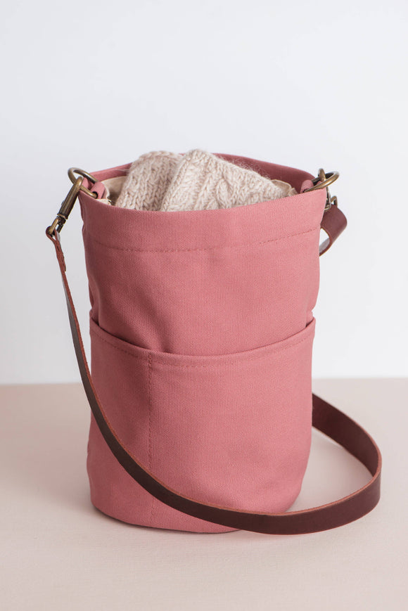 Canvas bucket bag: Olive