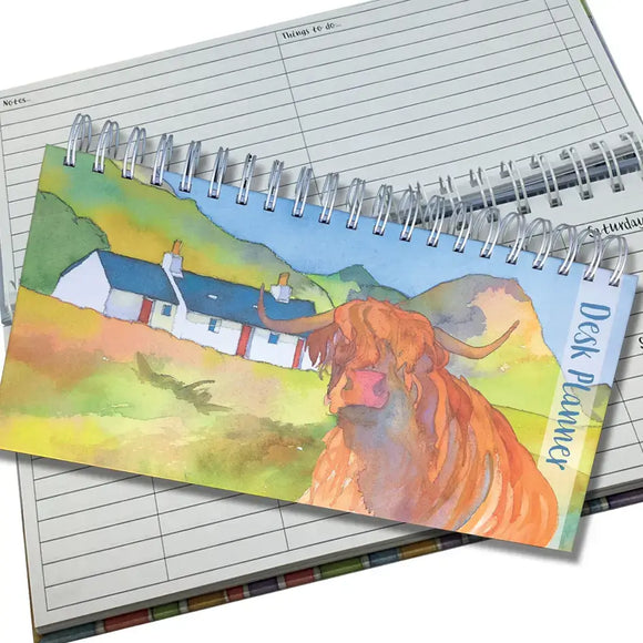 Desk Organiser – Highland Cow