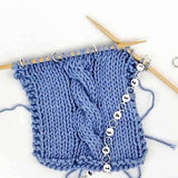 Calico Cat Knitting Chain Row Counter: Small (up to US 4 needle / E hook)