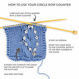 Little Dog Circle Chain Row Counter: Small (up to US 4 needle / E hook)