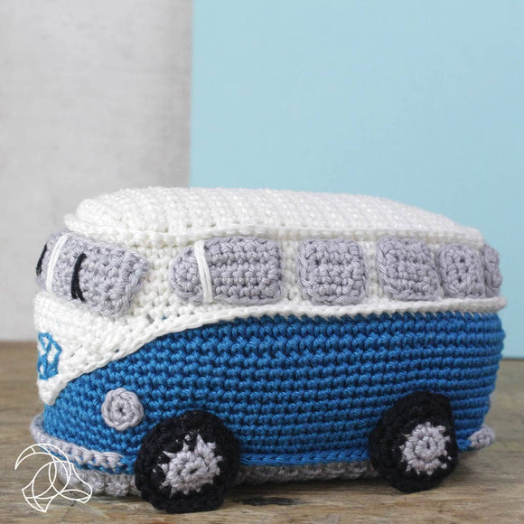 DIY Crochet Kit - Retro Van Blue