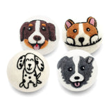 Dogs - Eco Wool Dryer Balls Fair-Trade: Brown Dog