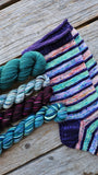 Striped Socks Knitting Kit: Cinnamint