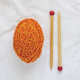 Discover Knitting: Scarf Kit - Yellow/Pumpkin