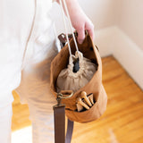 Canvas bucket bag: Olive