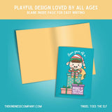 Christmas Card & Elf Crochet Pattern: Elf Card & Crochet Pattern