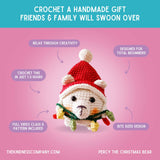 Christmas Card & Polar Bear Crochet Pattern: Greeting Card & Crochet Pattern