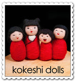 Kokeshi Dolls Felting Kit