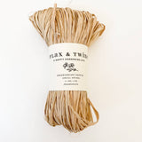 Flax & Twine Madagascar Raffia: Black