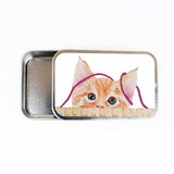 Kitten Stitch Marker Storage Tin: Large (slide style)