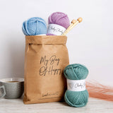 Highland Cow Cushion Cover Easy Knitting Kit