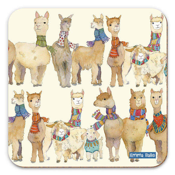 Alpacas & Friends Pattern Single Coaster