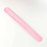 Sock Ruler - Sock Sizing Bracelet Ruler: White
