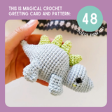 Pregnancy Card & Stegosaurus Crochet Pattern: Greeting Card & Pattern