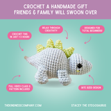 Pregnancy Card & Stegosaurus Crochet Pattern: Greeting Card & Pattern