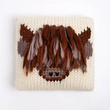 Highland Cow Cushion Cover Easy Knitting Kit