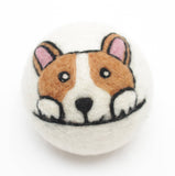 Dogs - Eco Wool Dryer Balls Fair-Trade: Corgi