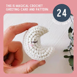 Love Card & Moon Crochet Pattern: Greeting Card & Digital Pattern