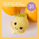 Friendship Card & Lemon Crochet Pattern: Greeting Card & Crochet Pattern