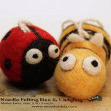 DIY Needle Felting Kit - Bee and Ladybug