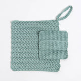 Face Cloth and Scrub Pad Beginner Crochet Kit: Cream
